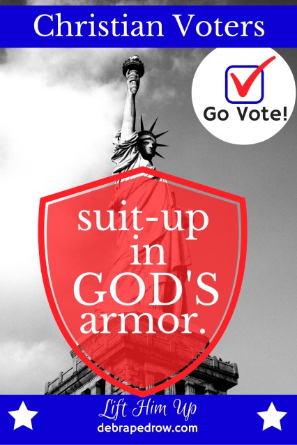 Christian voters suit-up in God's armor.